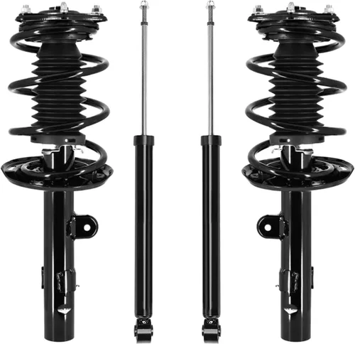 Miniatura 146 de Detroit Axle - Puntales y Amortiguadores para Chevy Traverse Buick Enclave GMC Acadia Saturn Outlook 2007-2012, 2 puntales delanteros con resorte