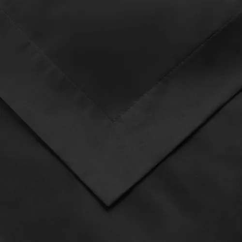 Miniatura 3 de SUPERIOR Juego de funda nórdica de 1500 hilos, algodón de fibra larga, matrimonial/queen, negro