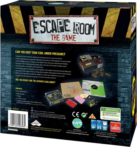 Miniatura 2 de Goliath Juegos presentes: Escape Room - The Game 3 emocionantes salas de escape en tu propia casa Juegos de mesa para adultos para 3 a 5