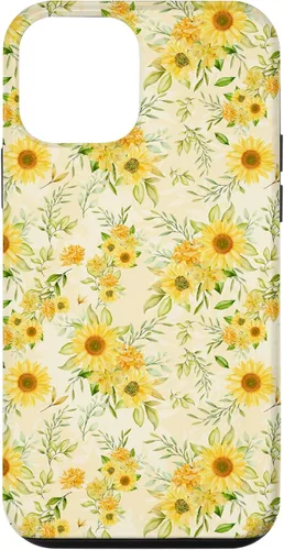 Miniatura 16 de Cute Sunflower Pattern Yellow Pastel Flower Case for iPhone 16