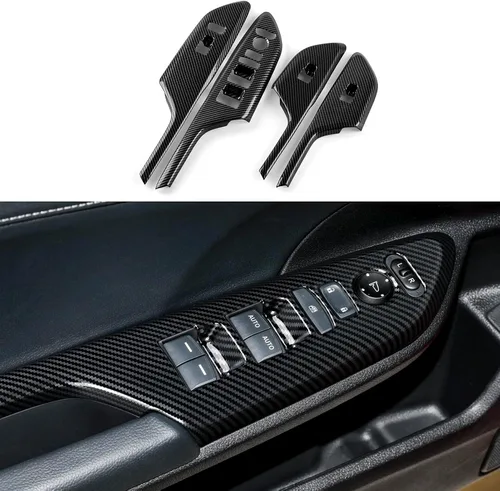 Calcomanías para cubierta de panel de control de elevación de ventana de automóvil para Honda Civic 2016-2021, accesorios de 10ª generación,
