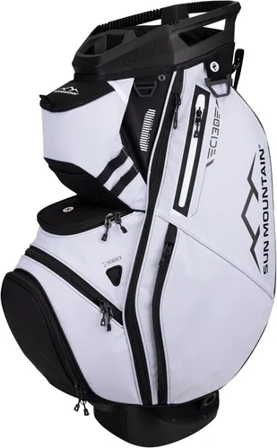 Miniatura 11 de Sun Mountain C-130 2025 - Bolsa de golf de 14 vías con divisores de longitud completa y 11 bolsillos para máxima comodidad, bolsa ligera para Negro