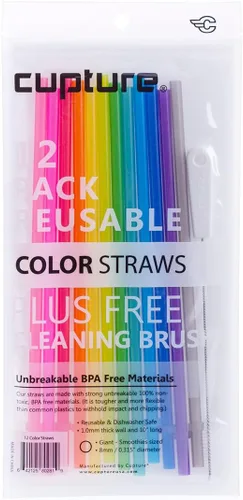 Miniatura 14 de Cupture popotes 12 Color Striped