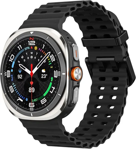 MoKo Correa deportiva compatible con Samsung Galaxy Watch Ultra Band de 1.850 in (2024) para mujeres y hombres, correa de reloj impermeable de