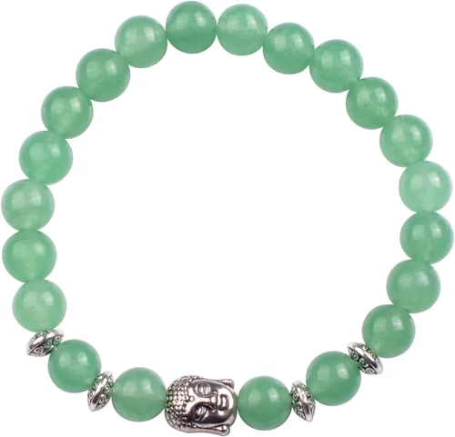 Miniatura 6 de Joya brazalete con gemas redondas de 8 mm, brazalete para los chacras, regalo de cumpleaños