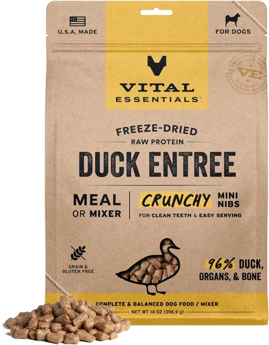 Miniatura 19 de Vital Essentials - Comida para perros liofilizada cruda, trocitos crujientes de pavo mini Comida completa o mezcladora Comida para perros alta