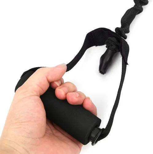 Miniatura 5 de Cuerda de tracción ranurada, bandas de resistencia para fitness, antirotura, cinturón elástico para interiores, yoga, entrenamiento de potencia