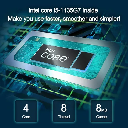 Miniatura 5 de NUC 11 Panther Canyon NUC11PAHi5 Mini PC para Intel NUC 11 con Intel Core i5-1135G7 (16GB RAM+512GB NVMe SSD) hasta 4.2GHz Turbo, 4core,28W