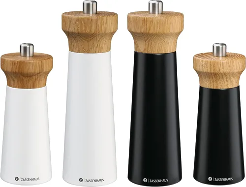 Miniatura 5 de Zassenhaus Westerland - Molinillo de pimienta de madera de haya, color negro y madera de haya, con molinillo de cerámica infinitamente ajustable
