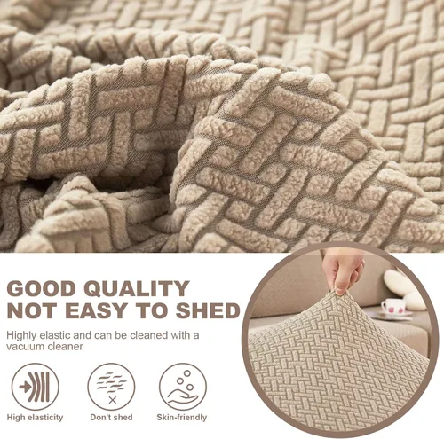 Miniatura 7 de Funda otomana de sofá resistente al desgaste, funda otomana rectangular elástica, funda para taburete de pies, fundas de taburete extraíbles