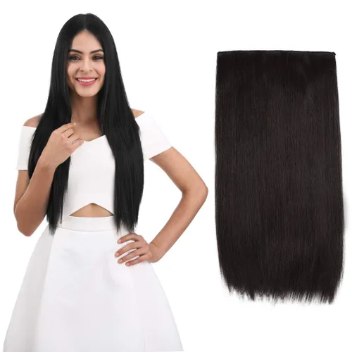 Miniatura 9 de REECHO Extensiones de cabello rubio, extensiones de una pieza con clip de 20" para mujer, extensiones de cabello sintético suave y natural con ondas