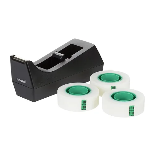 Miniatura 3 de Scotch Dispensador de cinta mágica - 1 dispensador C38 Scotch con 3 rollos de cinta mágica Scotch - Capacidad para cinta de hasta 0.748 in x 108.3