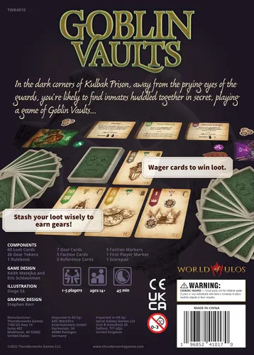 Miniatura 8 de Juego de mesa Goblin Vaults Outwit & Outbid to Fill Your Vaults with Loot Juego de cartas familiar de estrategia para tomar trucos 30-45
