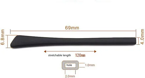 Miniatura 3 de mollensiuer 5 pares de puntas de silicona antideslizantes para lentes de oreja, fundas de tubo, retenedores de gafas de repuesto cómodas para patas