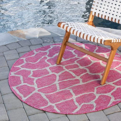 Miniatura 16 de Unique Loom Outdoor Safari Collection - Alfombra de área - Jirafa (2' x 6' 1" camino, azul/gris)