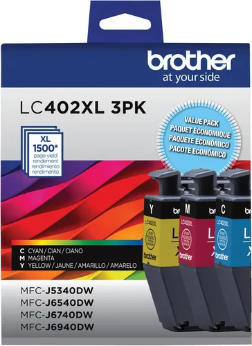 Miniatura 7 de Brother Cartucho de tinta negro de alto rendimiento LC402XLBK genuino