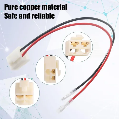Miniatura 5 de Enchufe de arnés de cable de batería de 4 agujeros para Razor PR200 MX350 MX400 Razor Ground Force y Dirt Quad Dune Buggy reemplazo del arnés
