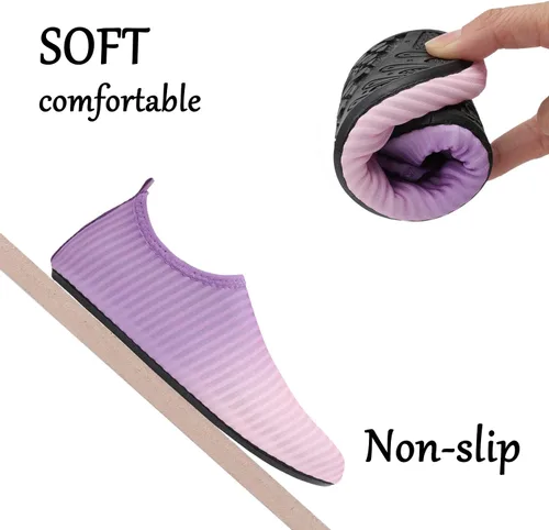 Miniatura 4 de Joinfree - Zapatos acuáticos de natación para niños y niñas, calcetines acuáticos de secado rápido, zapatos con sensación de pies descalzos