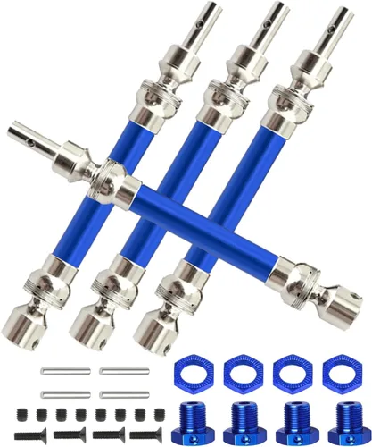 Miniatura 9 de Rc Eje de transmisión CVD Actualizaciones para 1/8 Arrm a Typhon 4x4 3s Blx, 1/8 Typhon 550 Mega 4x4,4pcs Piezas de mejoras de ejes traseros Negro