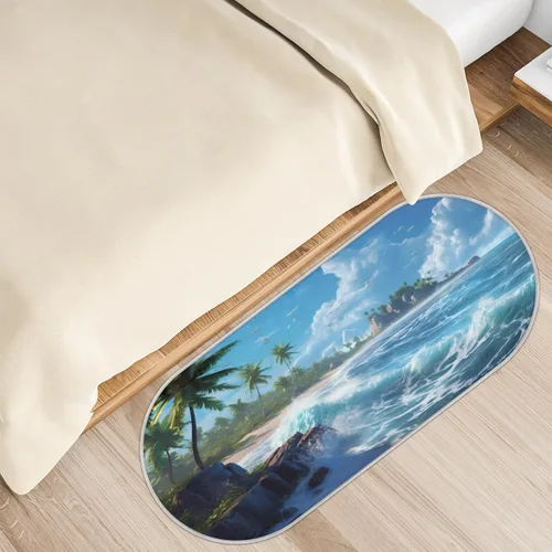Miniatura 11 de Lindas alfombras de baño de jirafa, girasoles, tapete de baño antideslizante de microfibra, tapete de baño absorbente y lavable a máquina, tapete a-4