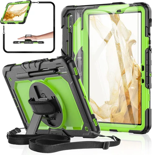 Miniatura 16 de Funda para Samsung Galaxy Tab S8/S7 de 11 pulgadas 5G Funda para Tableta 2022/2020, [con Protector de Pantalla de Vidrio Templado], Soporte