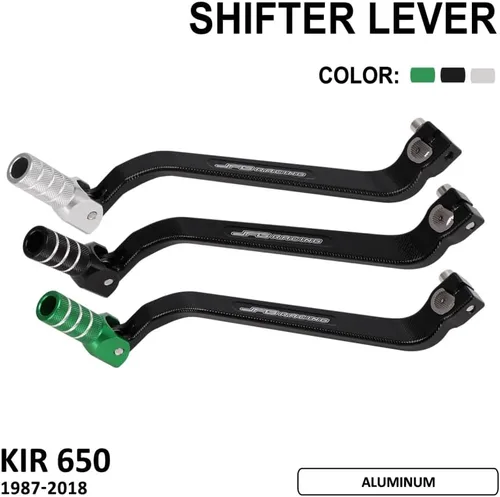 Miniatura 2 de JFG Racing Palanca de cambios de motocicleta extendida 0.394 in punta plegable CNC para KLR 650 KLR650 1987-2018 negro