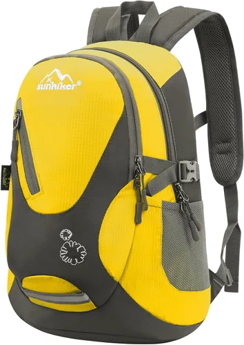 Miniatura 14 de sunhiker Pequeña mochila de senderismo para mujeres y hombres, 20L, ligera, mochila de viaje, mochila casual para ciclismo, acampar al aire libre