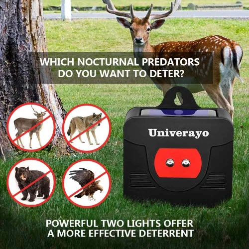 Miniatura 7 de Coyote Disuasorio Solar Depredador Control Light Deer Repelente Dispositivo repelente de ciervos para animales nocturnos Zorro Skunk Raccoon