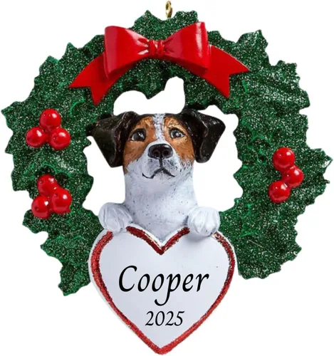 Miniatura 34 de Adornos personalizados para árbol de Navidad 2025 para mascotas, Chihuahua con corona, recuerdo para los amantes de los perros de los cachorros