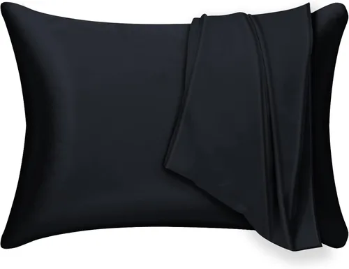 Miniatura 9 de Juego de 2 fundas de almohada de seda de morera para cabello y piel, con cremallera oculta. Ambos lados 19 Momme a prueba de alérgenos, suave