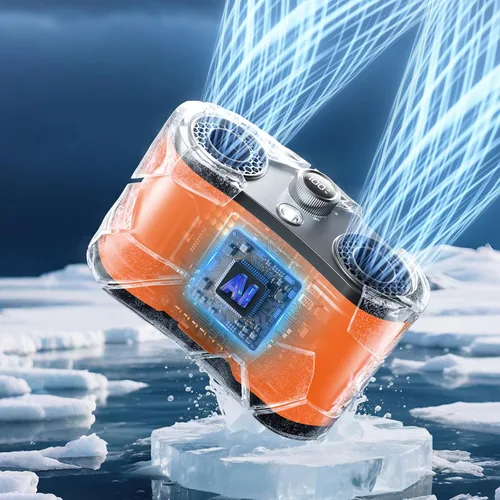 Miniatura 10 de Ventilador de cintura portátil AI 2026 de 25000 mAh, 199 velocidades, 51000 rpm, fuerte flujo de aire, ventilador de cinturón con hasta 15 horas