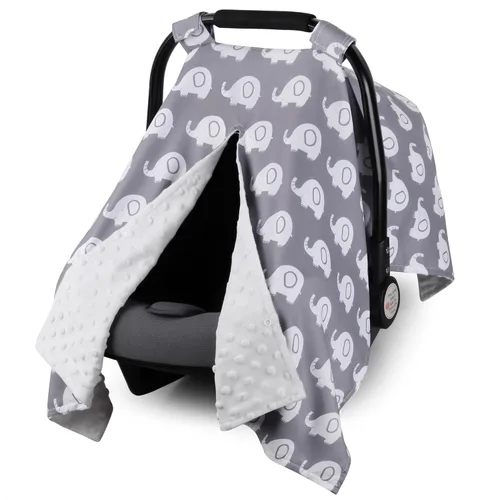 Miniatura 8 de Funda para Asiento de Coche Rquite para Bebé, Fundas para Asiento de Coche para Niña, Funda para Asiento de Coche Infantil de Minky para Invierno