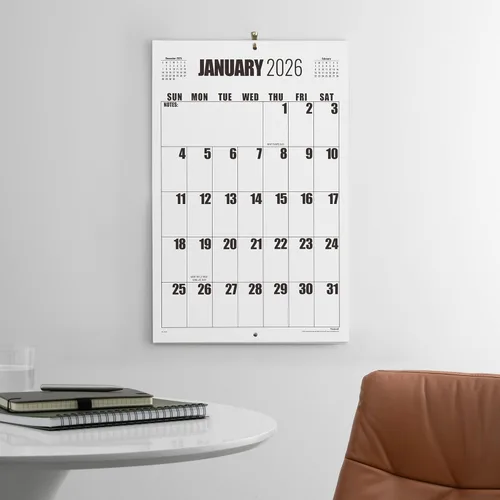 Miniatura 2 de Calendario de pared 2026-2027, calendario Nekmit 2026 de enero de 2026 a julio de 2027, 22 3/4 pulgadas x 14 3/4 pulgadas, calendario de pared