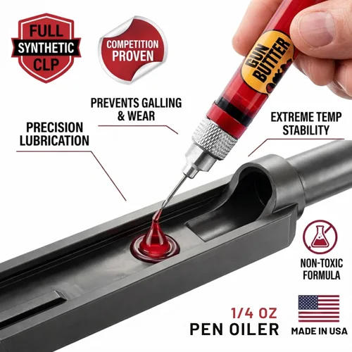 Miniatura 3 de Pen Oiler 1/4 fl oz – Lubricante y limpiador multiusos para pistolas Aceite de pistola para taladros, pistolas, rifles y armas de fuego