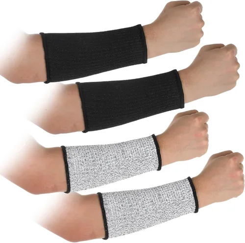 2 pares de mangas protectoras resistentes a los cortes, mangas protectoras para brazo de seguridad para mordeduras de perro, resistentes a cortes,