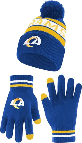 Miniatura 19 de Ultra Game Adults NFL Official Super Soft Winter Beanie Knit Hat With Warm Touch Screen Gloves Color del equipo 2