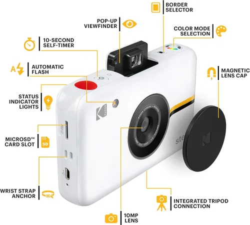 Miniatura 5 de Polaroid Snap Cámara digital instantánea con tecnología ZINK Zero Ink Printing