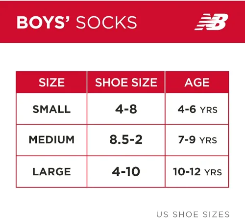 Miniatura 7 de New Balance Calcetines de corte bajo sin sudor para niños con soporte de arco paquete de 8