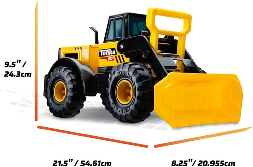 Miniatura 7 de Tonka Steel Classics - Cargador frontal fabricado con acero y plástico resistente, camión de construcción de juguete amarillo, niños y niñas, niños