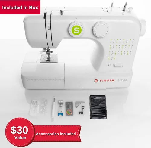 Miniatura 2 de SINGER Máquina de coser SM024 con kit de accesorios incluido, 24 puntadas, simple e ideal para principiantes