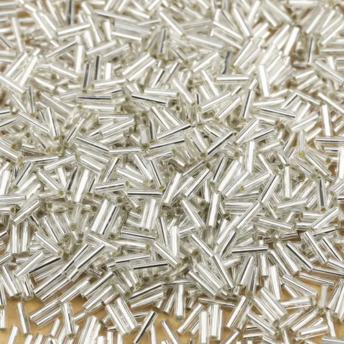 Miniatura 5 de Bala&Fillic Cuentas de cristal de la semilla de la corneta alrededor de 3300pcs/3.53 oz en caja tamaño 0.236x0.079 in negro tubo cuentas de vidrio