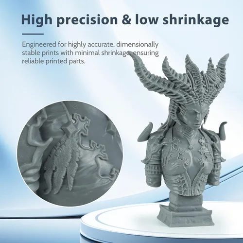 Miniatura 2 de 16K - Resina de fotopolímero estándar mejorada, resina de impresora 3D de curado UV rápido de 405 nm, resina de impresión 3D de baja olor y alta