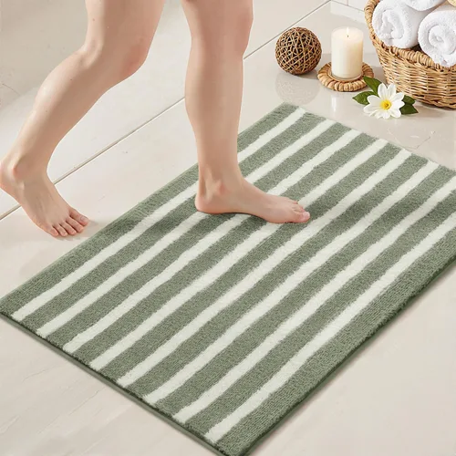 Miniatura 28 de GRANNY SAYS Alfombras de baño antideslizantes, lavables, extra suaves y absorbentes de agua para baño, alfombra de baño peluda de felpa, alfombra