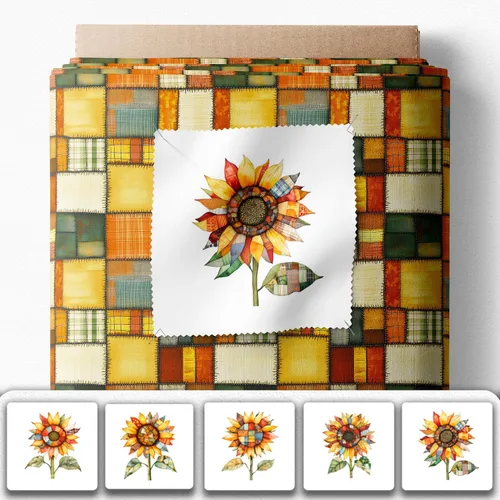 Miniatura 102 de Paquete de tela de algodón de color sólido, 50 cuadrados precortados (8 x 8 x 8 pulgadas), 100% algodón, 120 GSM, fabricado en Türkiye