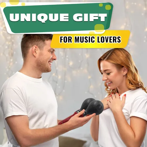 Miniatura 9 de 2 piezas de maracas para adultos – Instrumento de percusión duradero de 10.2 pulgadas, bueno para música mexicana, fiestas y actuaciones