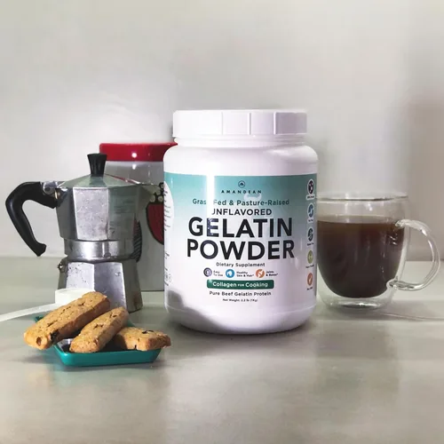 Miniatura 5 de Beef Gelatin, Gelatina en polvo de vacuno alimentado a pasto (XL 2.2 libras) sin sabor Suplemento proteico anti-edad 18 Aminoácidos para tener