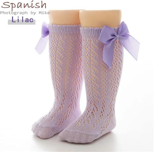 Miniatura 2 de Calcetines para niños de 8 años para bebés y niñas pequeñas, calcetines altos hasta la rodilla, paquete de 1 lazo largo de algodón que no se muestra