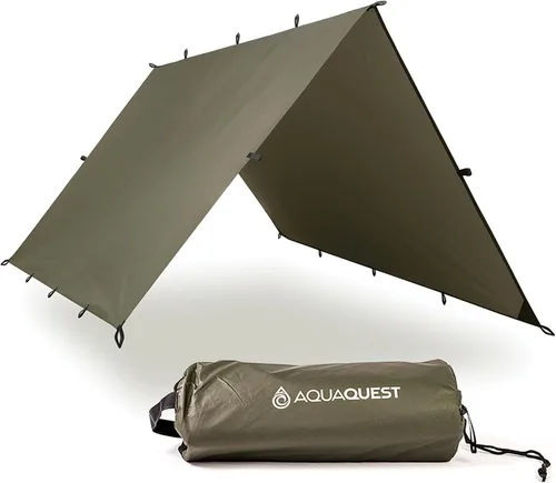Miniatura 12 de AquaQuest Defender - Lona resistente impermeable (20,000 mm) con costuras selladas para camping, bushcraft y supervivencia