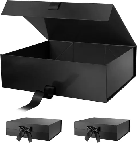 Miniatura 27 de PACKHOME 17 x 14.5 x 5.5 pulgadas, 3 cajas de regalo extra grandes con tapas, cajas de cierre magnético para ropa y regalos grandes