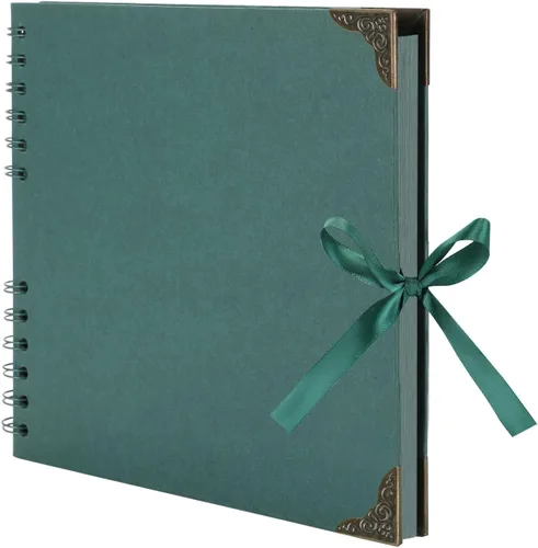 Miniatura 13 de LOYAL BOOK Álbum de recortes (8 x 8 pulgadas) Álbum de recortes 60 páginas, ideal para tus álbumes de recortes, álbumes de fotos familiares de boda
